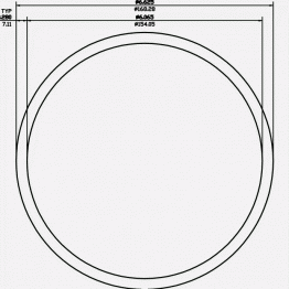 6" SCH40 6-5/8 x 6.065 x .280 6061-T6 Mill Finish 20ft