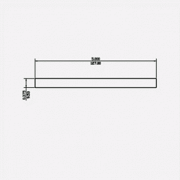 Rectangle Bar 0.375 X 5 6061-T6 Mill Finish 20ft