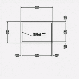 Rectangle Tube SC 3 X 2 X 0.12 6061-T6 Mill Finish 20ft